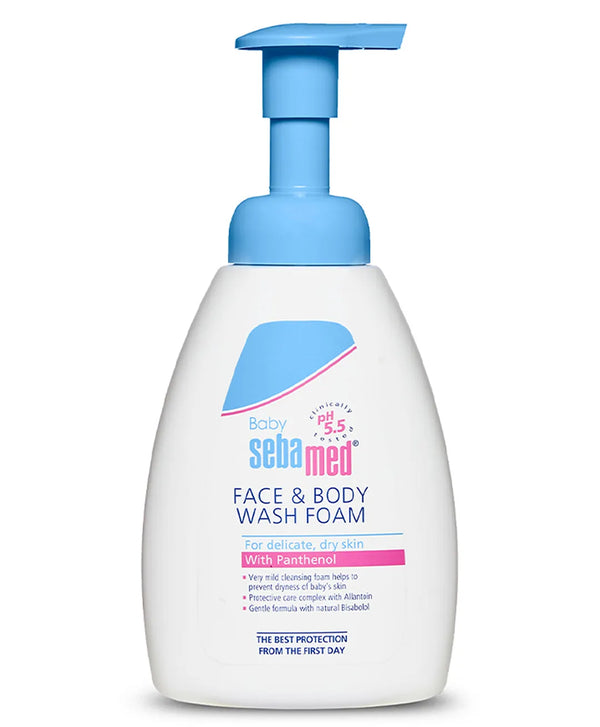 Sebamed Baby Face & Body Wash Foam|pH 5.5|Ideal for face & body cleansing|400 ml