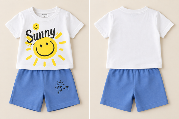 Sunny Smile T-Shirt and Shorts Set (photo 1)
