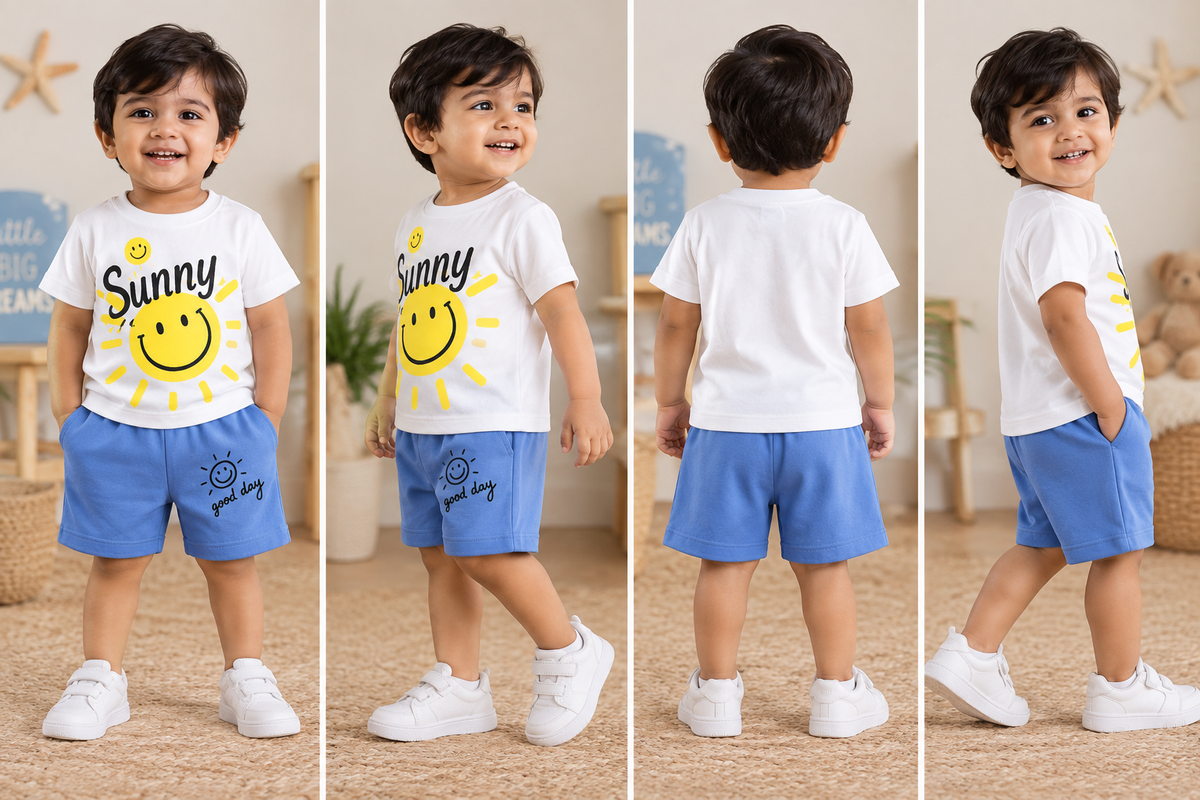 Sunny Smile T-Shirt and Shorts Set (photo 3)