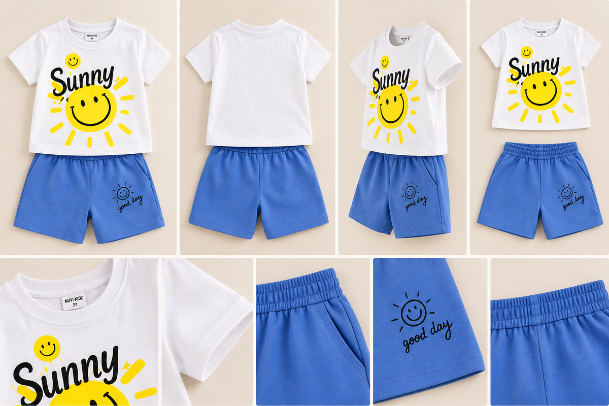Sunny Smile T-Shirt and Shorts Set (photo 2)