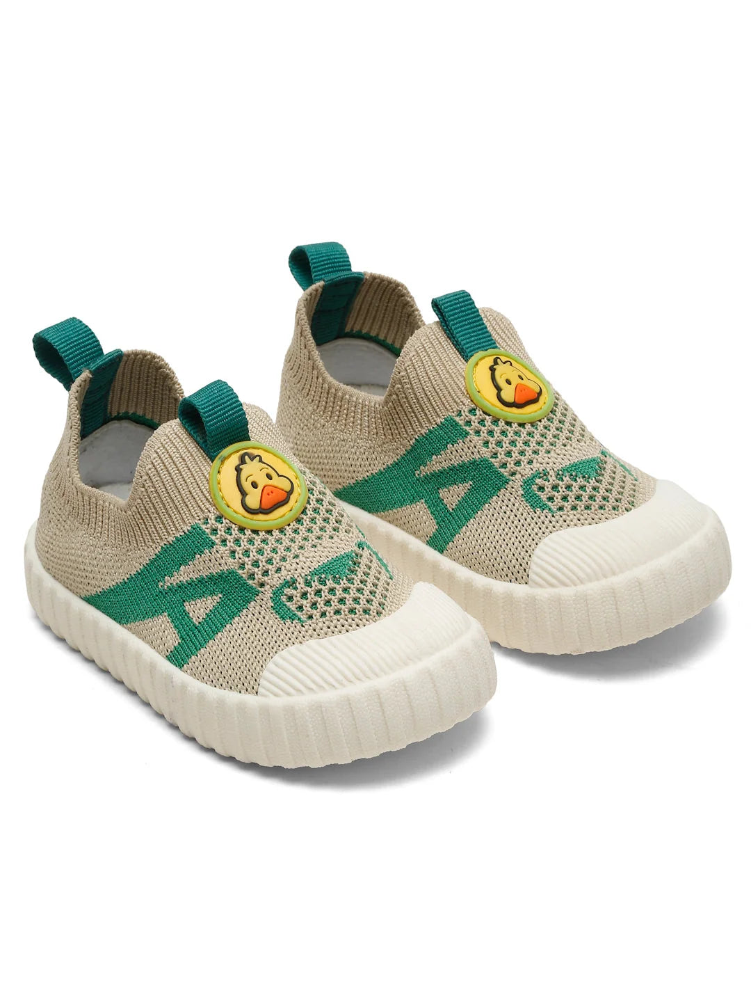 Ducky Toddlers First Step Shoes - Beige & Green (photo 4)