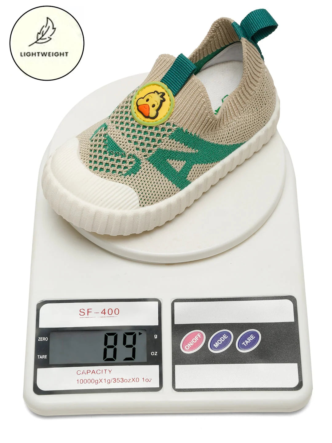 Ducky Toddlers First Step Shoes - Beige & Green (photo 6)
