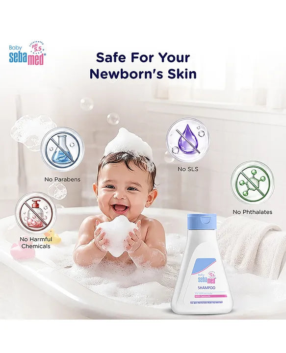 Sebamed Baby Shampoo|pH 5.5| Soap Free| No Tears | 150 ml