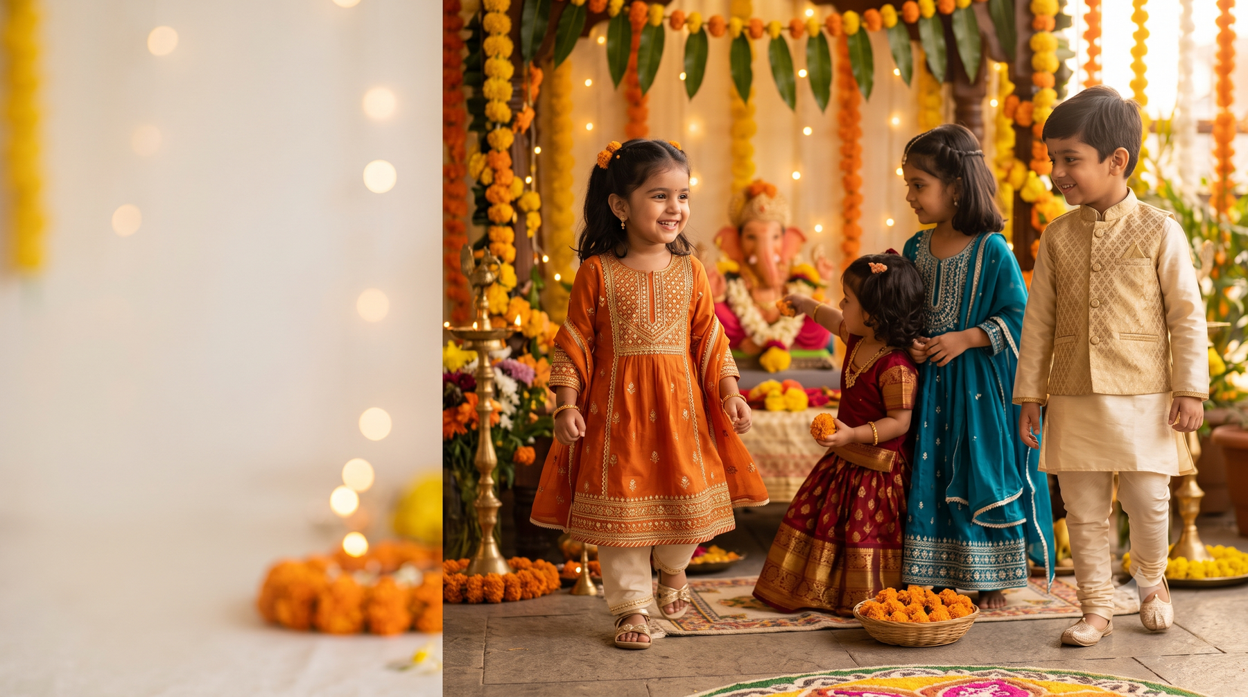 Every festival is brighter in little celebrations.